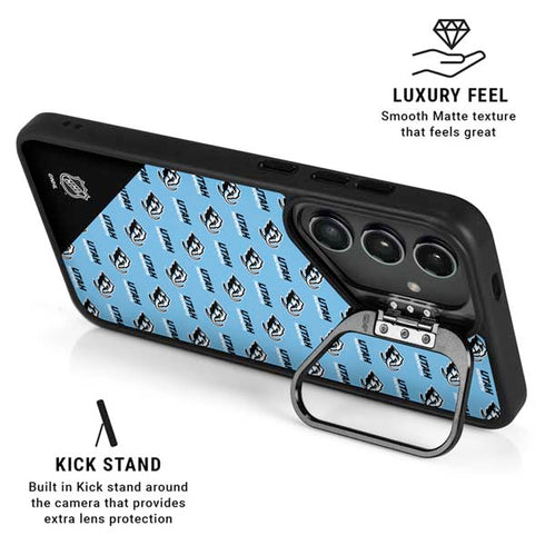 NHL Utah Mammoth Logo Pattern Galaxy S25 Ultra Kickstand Case